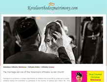 Tablet Screenshot of keralaorthodoxmatrimony.com